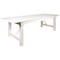Flash Furniture Rectangle 40.25" W, 108" L, 30" H, Wood, Wood Grain XA-F-108X40-WH-GG - alternate 2